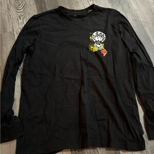Adidas Black Tee with Yellow and Red Graphic